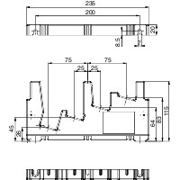 Купить SE Prisma Plus Держатель силовых шин ступенчатый 04192