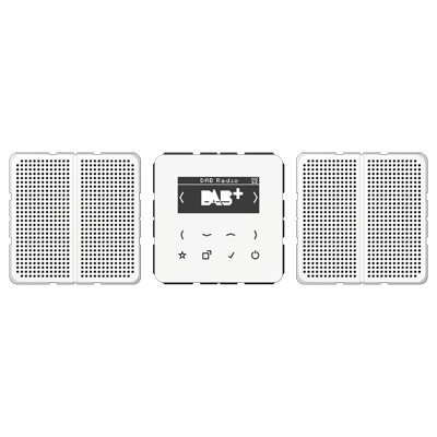 JUNG Смарт радио DAB+, стерео белый DABCD2WW