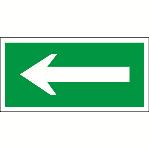 Белый свет Знак безопасности BL-3015B.N01"Движение к выезду" a16132