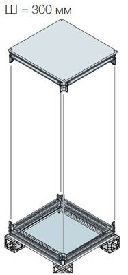 ABB IS2 Рама верхняя/нижняя+панель нижн.300x800 EK3080KN