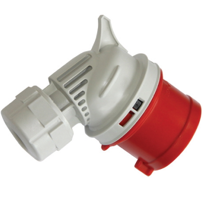 DKC Вилка кабельная угловая IP44 16A 2P+E 230В