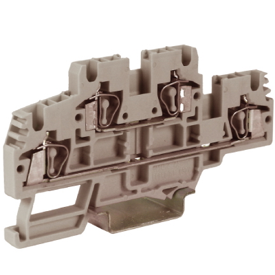 DKC HMD.2GR(Ex), 2-х уровневый проходной зажим, серый, 2,5 кв.мм ZHD100GR