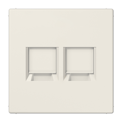 JUNG Плата (фиксация защёлкиванием) для двух модулей термопласт слоновая кость LS1969-2AT