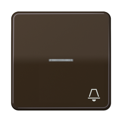 JUNG CD 500/CD plus Коричневая Клавиша 1-ая с/п с символом ЗВОНОК CD590KO5KBR