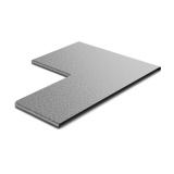 OSTEC Крышка к переходу прямому правому 200х50, толщ. 0,7 мм, Сендзимир цинк