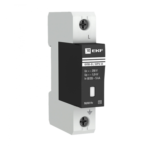 EKF PROxima Ограничитель импульсных напряжений ОПВ-D/1P In 5кА 230В с сигн.