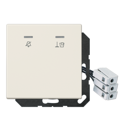 JUNG Накладка для внешнего DND-модуля с LED-лампами, 230 В, слоновая кость LSCUKO5M230