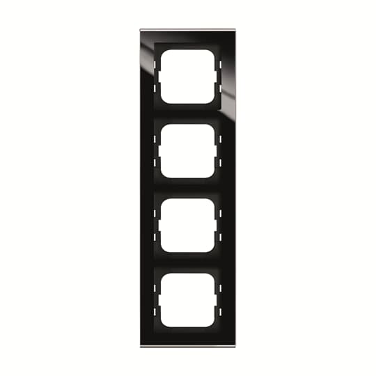 ABB Axcent Стекло Черный  Рамка 4-постовая 2CKA001754A4803