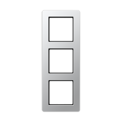 JUNG A Flow Алюминий Рамка 3-ая для вертикальной и горизонтальной установки AF583BFAL