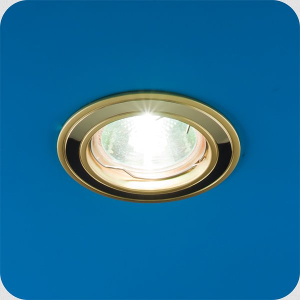 Italmac Nika 51 0 22 Светильник встраиваемый MR16 1x50W GU5.3 никель/золото/никель