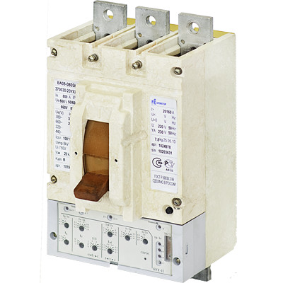 Контактор (Legrand) Выключатель автоматический ВА08-0405С-356910-20УХЛ3 400А, 660В короткие выводаВА08-0405С-356910-20УХЛ3