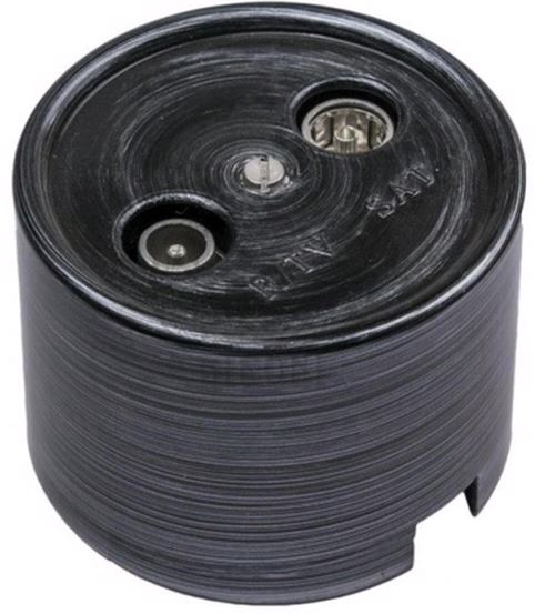 BIRONI Лизетта Пластик Серебряный век Розетка R/TV-SAT проходная B1-304-11