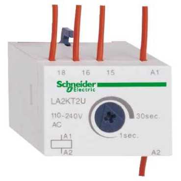 Купить SE Contactors K Telemecanique Блок вспомогательных контактов с выдержкой 1...30С AC/DC 24...48V LA2KT2U