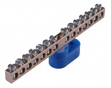 Hegel Шина _PE_ 150.14 Шина "РЕ" на 14 присоединений 150А 1 крепежное отверстие