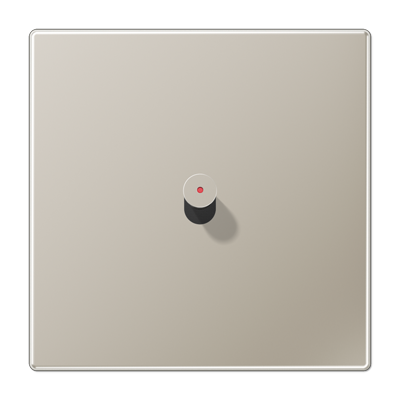 JUNG Центральная плата, 1 пост, 1 тумблер, конус с окошком металлическое исполнение нержавеющая сталь серия LS ES12-0KOK1