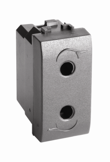 DKC Электрическая розетка, черная, 1мод.