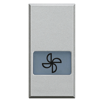 Купить BT Axolute Алюминий Клавиша с подсвеч-ым символом вентилятор для выкл-ей в дизайне AXIAL, 1 мод HC4921LE