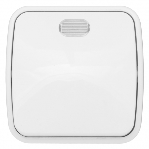 EKF Basic Минск Белый Выключатель 1-кл с индикатором, 10А, ОП