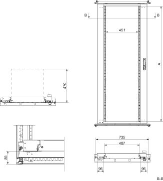 Купить SE SF/SM Поворотная смещ. монтажная рама для стоек 19" 40U NSYRSW40