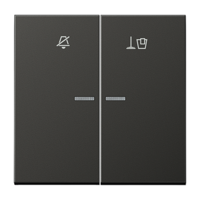 JUNG Клавиша для гостиничных выключателей 505KO5VEUM24 или 505KO5VEUM230, антрацит ALRUKO5MAN