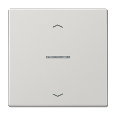 JUNG Клавиша для KNX кнопки, 1 группа, с окошком и символами"стрелки" дюропласт светло-серый LS101KO5PLG