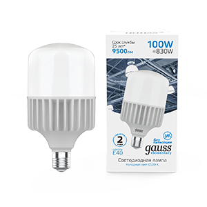 Gauss Лампа Elementary T160 100W 9500lm 6500K E40 LED 63430