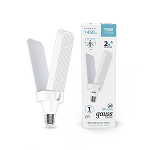 Gauss Лампа Basic 15W 1450lm 4000K E27 Клевер-2 LED 11732212