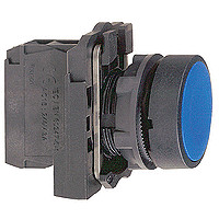 Купить SE XB5 Кнопка 22мм синяя с возвратом XB5AA65