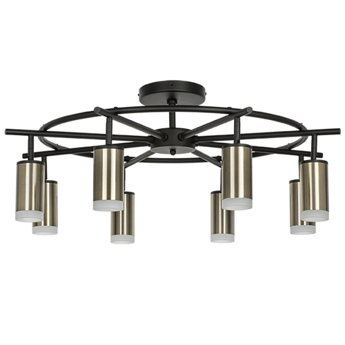 Lightstar LR7183180 Люстра RULLO 8х50W GU10 ЧЕРНЫЙ/БРОНЗА (571718+214431-8+202430-8), шт
