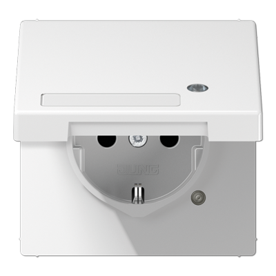 JUNG SCHUKO-розетка с крышкой, белый LS1520NAKLKOWW