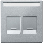 Купить SE Merten SM Алюминий Центральная плата 2-ая для модулей штепсельных разъемов MTN4564-0460