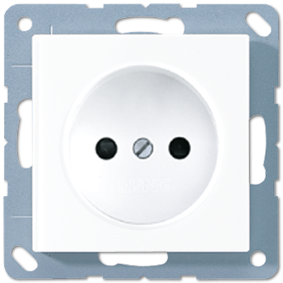 JUNG A 500 Белая Розетка б/з винт. зажим A511NWW