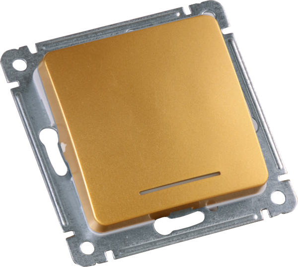 Hegel Мастер внутр Золото ВС16-362-07 Переключатель 1-клавишный, с индикацией