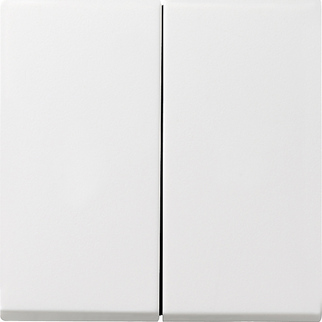 Gira S-55 Бел глянц Клавиши 2-е с комплектом уплотн.IP44 для клавишн.и кнопоч.выкл. 026603