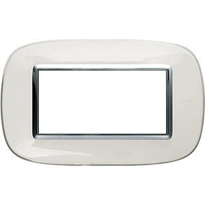 BT Axolute Белая карамель Рамка 4 мод эллипс HB4804DB