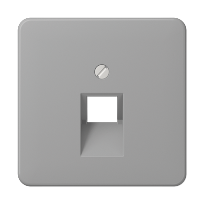 JUNG CD 500/CD plus Серая Накладка 1-ой наклонной ТЛФ/комп розетки CD569-1UAGR