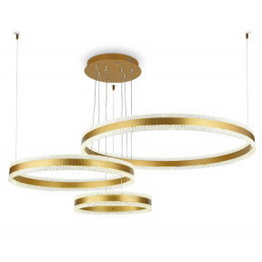 Ambrella Светильник светодиодный подвесной управляемый FA6203/3 GD золото 245W 3000K+6400K/3000K/6400K/4200K+4200K 1230*800*940 (ПДУ РАДИО 2.4G)