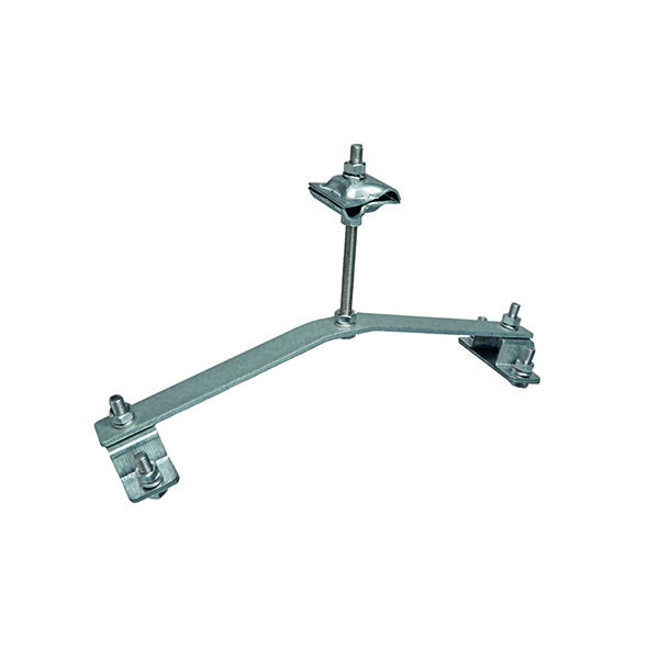 EZETEK Держатель проводника круглого 8-10 мм для конька опорный, оцинк. 70845