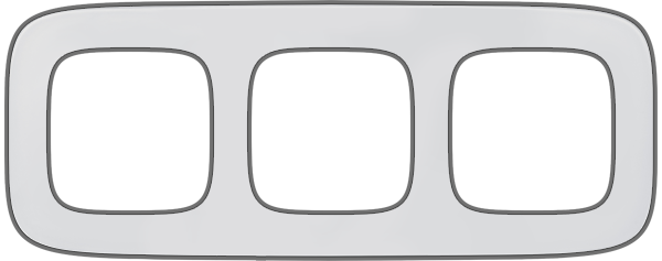 Купить Legrand Valena ALLURE Зеркало Рамка 3-ая 754423