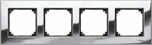 Купить SE Merten SM M-Elegance Хром Рамка 4-ая MTN403439
