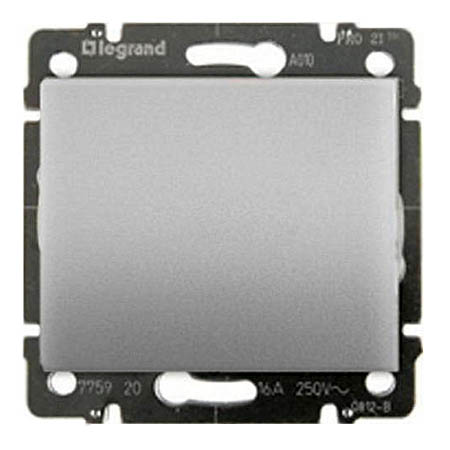Купить Legrand Galea Life Алюминий Накладка заглушки с суппортом 771378