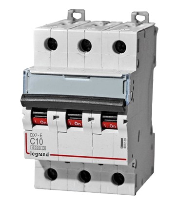 Купить Legrand DX3-E Автоматический выключатель 3P 4А (С) 6000/6kA 407287