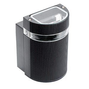 Gauss Светильник садово-парковый Enigma настенный архитектурный, GU10, 100*105*155mm, 170-240V / 50Hz, 1xMax.50W, IP54, 8 GD160