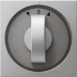 Gira S-55 Алюминий Накладка с ручкой для поворотных (в т.ч. и жалюзийных) переключателей, таймеров 066626