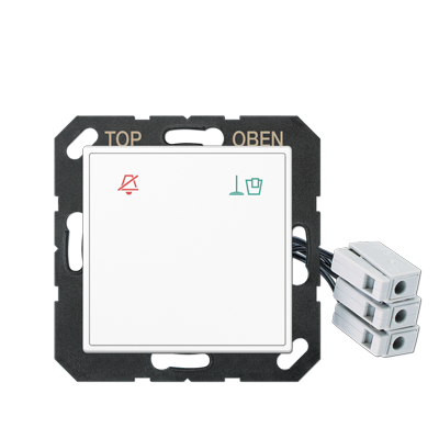 JUNG Накладка (стекло) для внешнего DND-модуля с LED-лампами, 24 В, белый ACUKO6M24WW