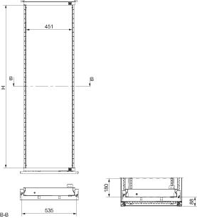 Купить SE Поворотная рама для стоек 19" БЕЗ БОК. 27U NSYRSW627