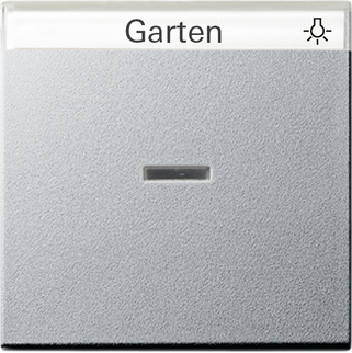 Gira Одинарная клавиша с полем для надписи и подсветкой 067026