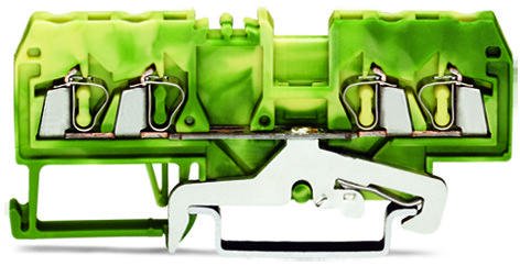 Wago 4-проводная клемма заземления 2,5 мм², зеленые-желто 280-837/999-950