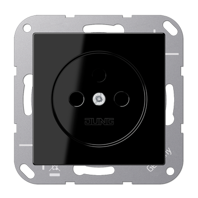 JUNG Штепсельная розетка 16A 250V~ без заземления черный A511NSW