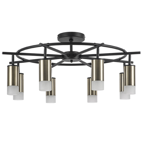 Lightstar LR7183181 Люстра RULLO 8х50W GU10 ЧЕРНЫЙ/БРОНЗА (571718+214431-8+202431-8), шт